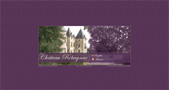 Desktop Screenshot of chateauribagnac.com