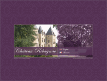 Tablet Screenshot of chateauribagnac.com